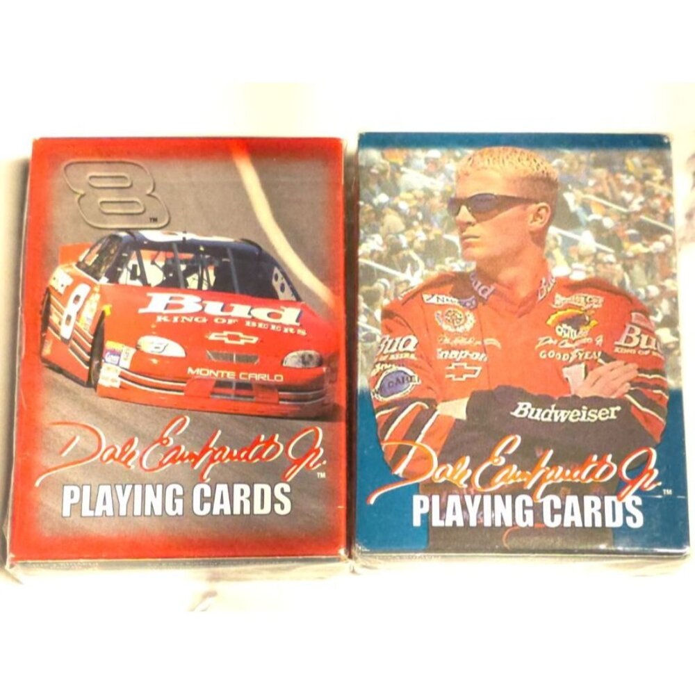 New In Package Dale Earnhardt Jr. NASCAR 2000 Playing Cards Set Of 2 Collectible
